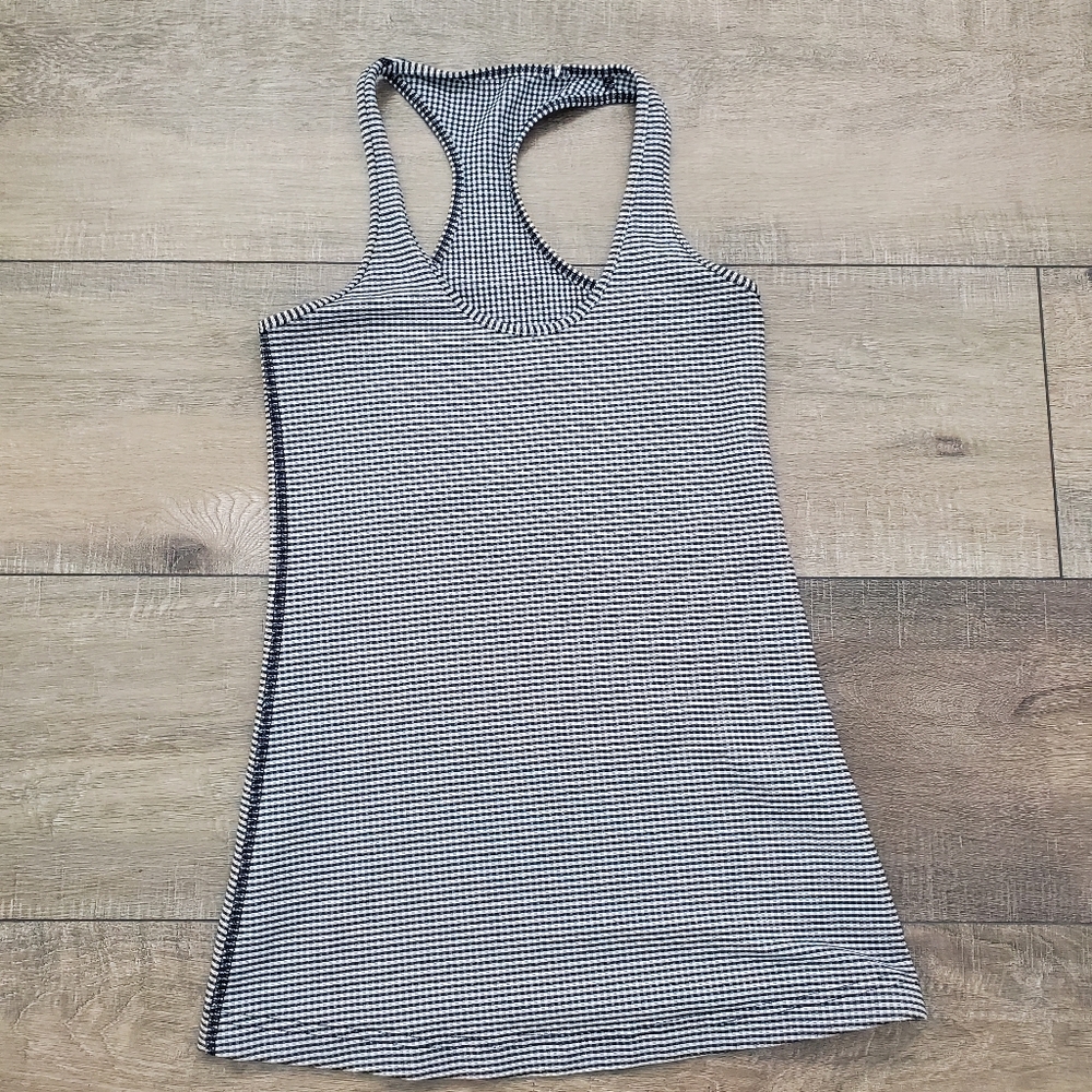 Lululemon Athletica, checkered black and white tanktop